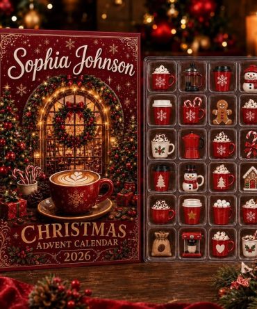 Personalized Coffee Christmas Advent Calendar 2026 Christmas Gifts For Coffee Lovers, 3D Acrylic Collectibles