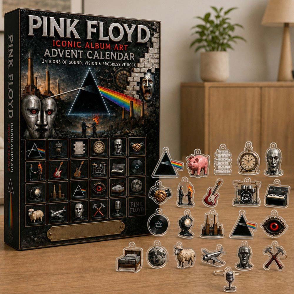 Pink Floyd Advent Calendar 2026 24 Days Christmas Countdown Blind Box Gift For Rock Music Fans, 3D Acrylic Collectibles