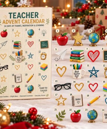 24 Days Teacher Advent Calendar 2026 Christmas Tree Ornaments Holiday Gifts For Teachers