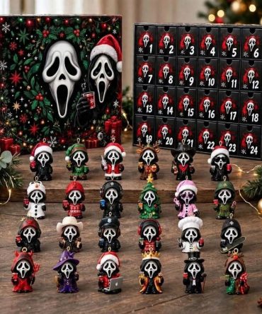 Ghostface Advent Calendar 24 Days Of Spooky Surprises Collectible Christmas Tree Ornaments