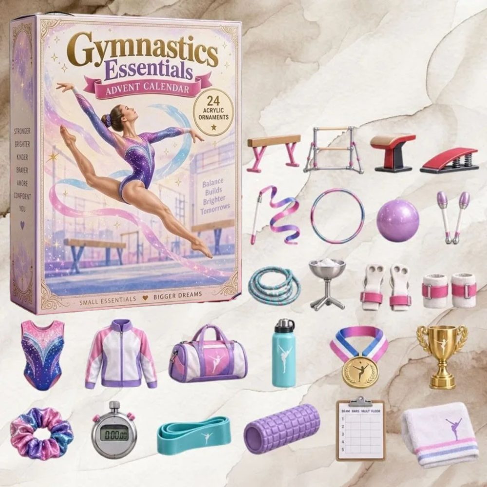 Gymnastics Essentials Advent Calendar 2026 24 Days Xmas Tree Ornaments Gifts For Ballet Lovers