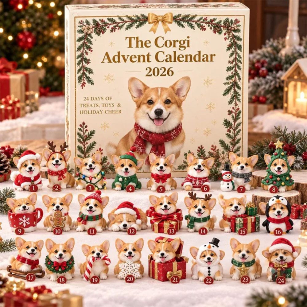 The Corgi Advent Calendar 2026 24 Days Christmas Countdown Xmas Tree Ornaments Corgi Lover Gifts