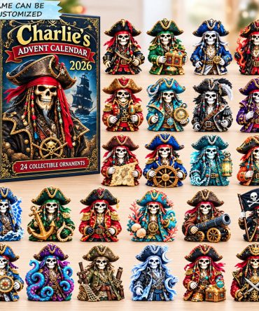 Customized Pirate Advent Calendar 2026 Halloween Gifts For Boys, 3D Acrylic Collectibles