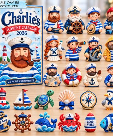 Customized Sailor Advent Calendar 2026 Christmas Countdown Gifts For Boys, 3D Acrylic Collectibles