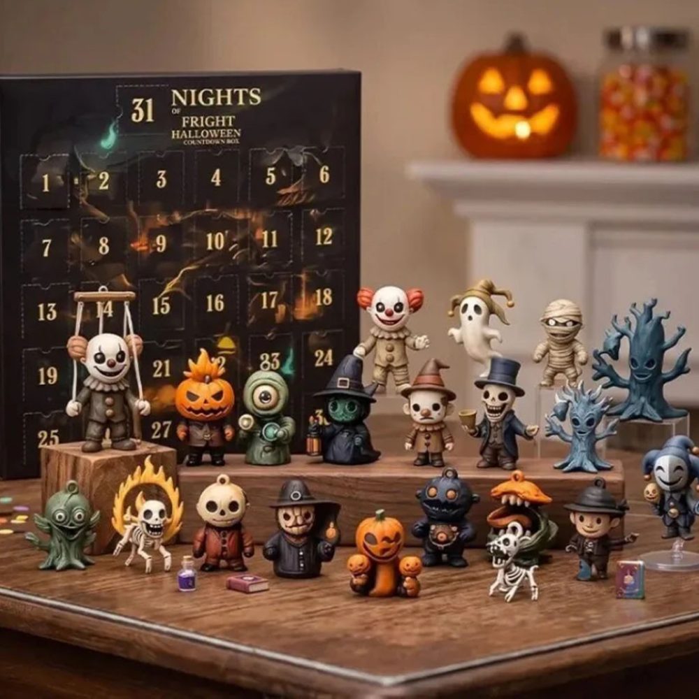 Nights Of Fright Halloween Advent Calendar Spooky Ornaments Countdown Box Halloween Gifts