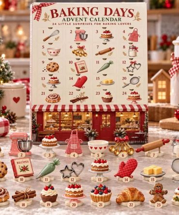 Baking Days Advent Calendar 2026 Christmas Ornaments Surprises Holiday Gift For Baking Lovers
