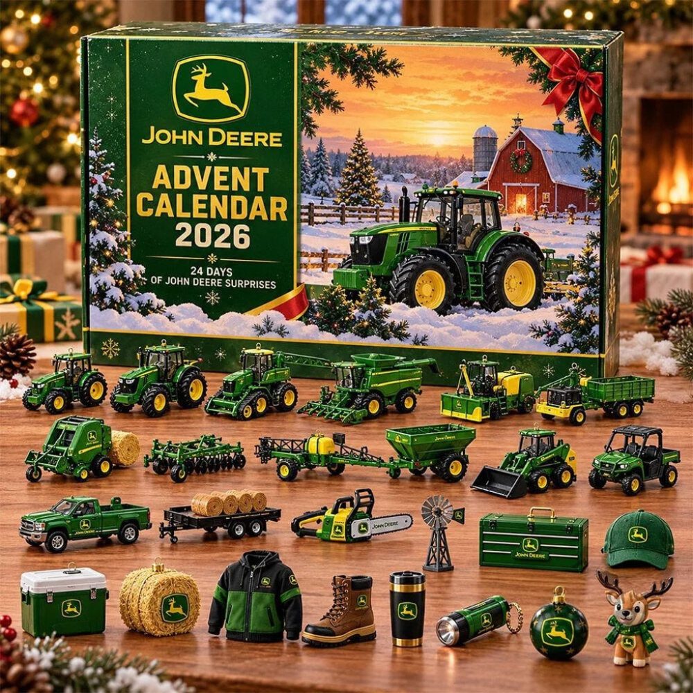 John Deere Advent Calendar 2026 24 Days Of Farm Christmas Tree Ornaments John Deere Merch