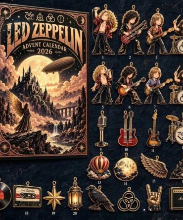 Led Zeppelin Advent Calendar 2026 24 Days Rock Band Mini Christmas Ornaments Led Zeppelin Merch