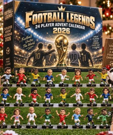 Football Legends Advent Calendar 2026 Football Lover Xmas Advent Calendar Holiday Gift, 3D Acrylic Collectibles