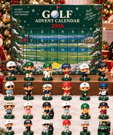 Masters 2026 Golf Advent Calendar 24 Days Golf Icons Xmas Gifts For Golfers, 3D Acrylic Collectibles