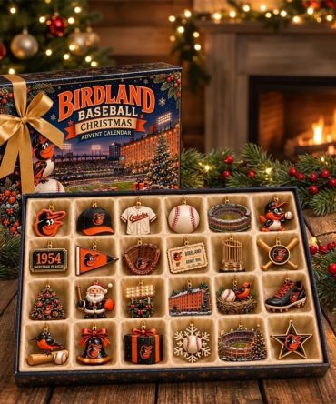 Baltimore Orioles Baseball Christmas Advent Calendar Xmas Tree Ornament Baltimore Orioles Merch