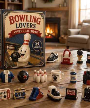 Bowling Lovers Advent Calendar Christmas Tree Ornaments Holiday Gifts For Fathers