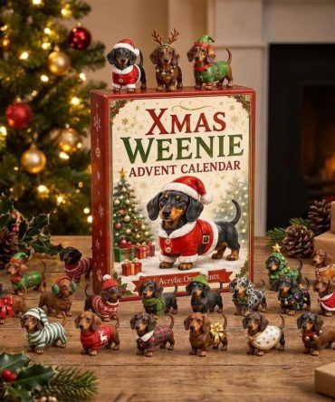 Dachshund Christmas Advent Calendar Xmas Weenie Christmas Tree Ornaments Gift For Dog Lovers