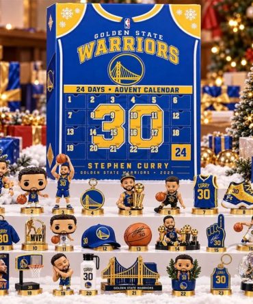 Golden State Warriors Stephen Curry #30 Advent Calendar 2026 Christmas Tree Ornaments