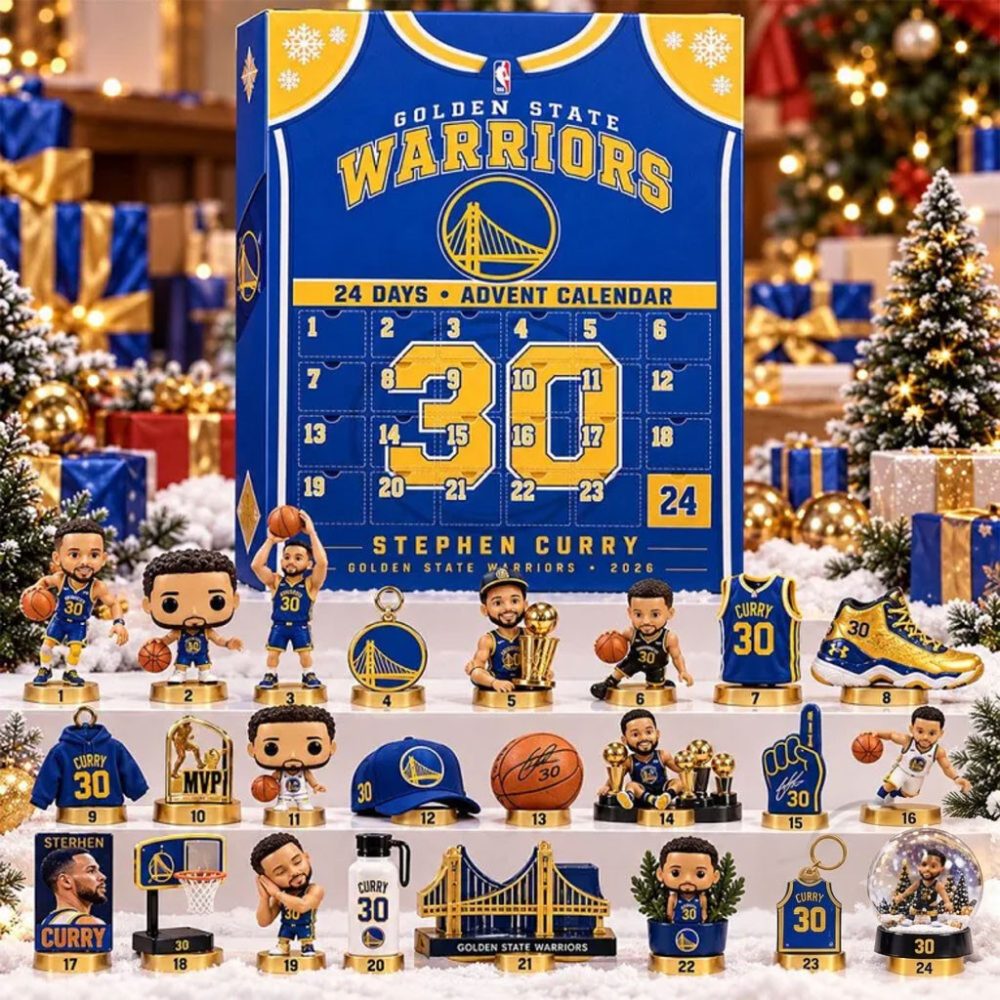 Golden State Warriors Stephen Curry #30 Advent Calendar 2026 Christmas Tree Ornaments