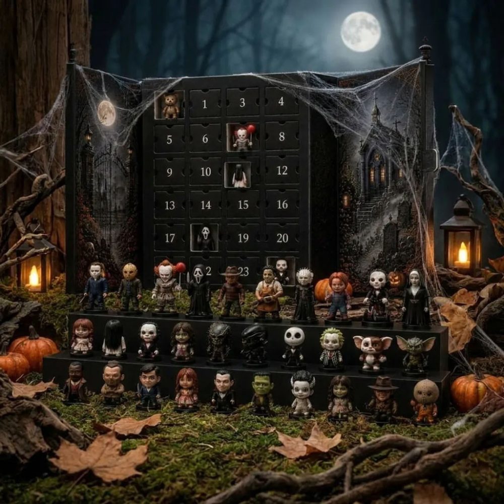 Horror Movie Collectibles Advent Calendar Spooky Ornaments Halloween Gear Gift For Horror Lover