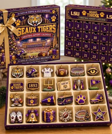 Louisiana State University Tigers Christmas Advent Calendar Xmas Tree Ornaments Lsu Tigers Merch
