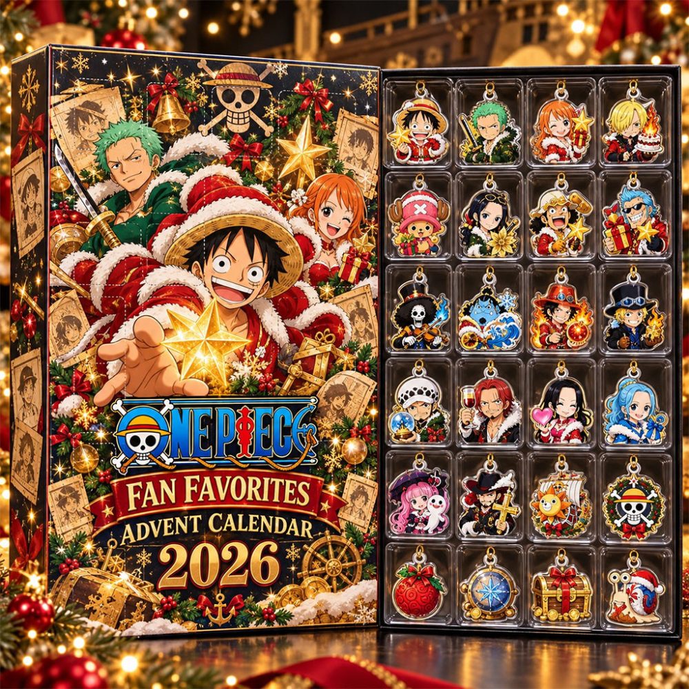 One Piece Fan Favorites Christmas Advent Calendar 2026 Xmas Tree Ornaments One Piece Merch
