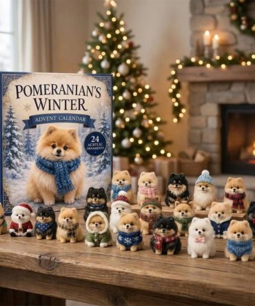 Pomeranian Winter Advent Calendar 2026 Christmas Tree Ornaments Pomeranian Lover Gifts