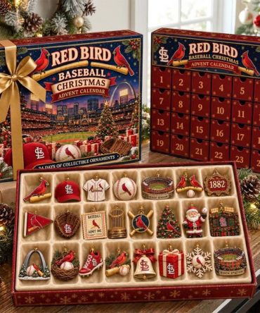 St Louis Cardinals Red Bird Baseball Advent Calendar Christmas Tree Ornaments Cardinals Merch