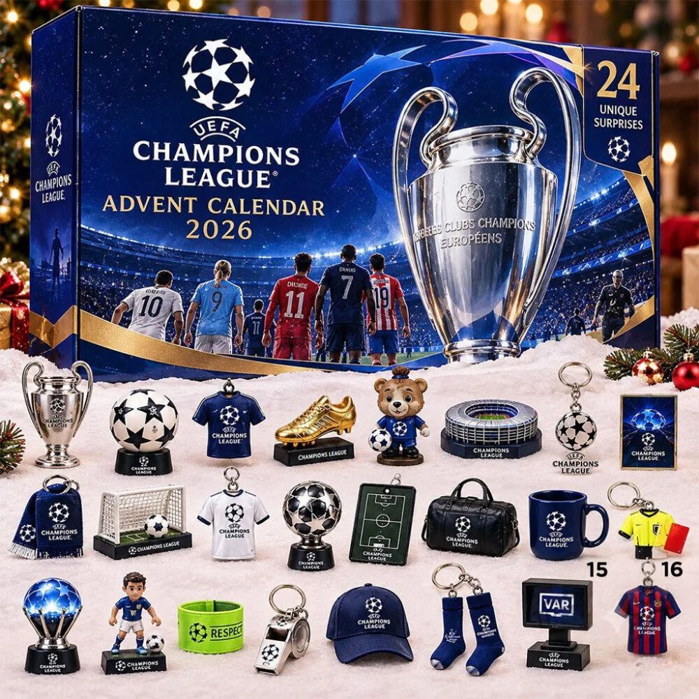 Uefa Champions League Soccer Advent Calendar 2026 Christmas Tree Ornaments Soccer Fan Gifts