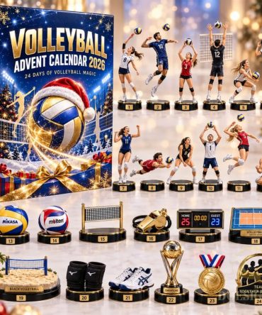Volleyball Advent Calendar 2026 24 Days Of Volleyball Magic Christmas Tree Ornaments Xmas Gifts