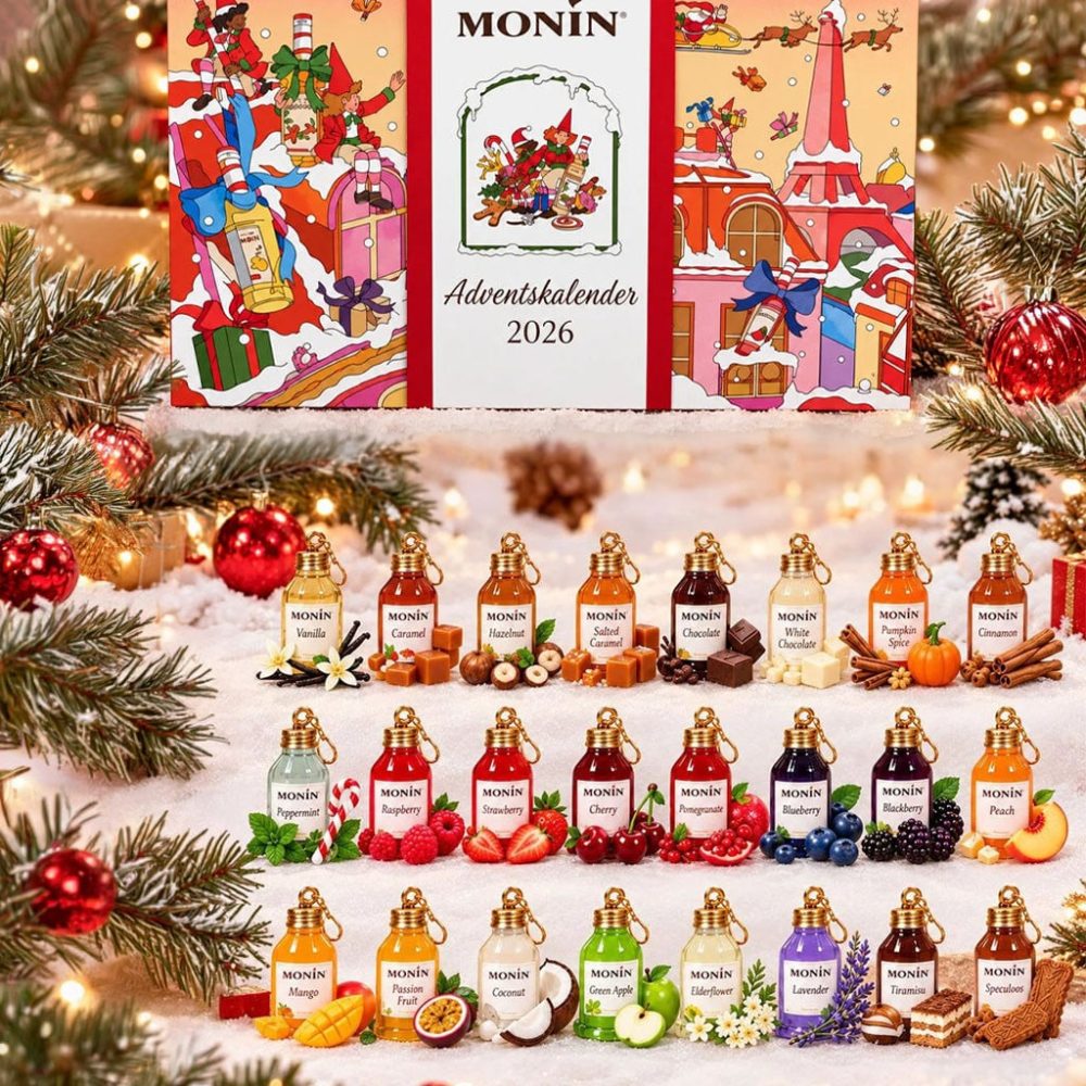 2026 Monin Syrup Advent Calendar 24 Christmas Tree Ornament Xmas Gifts For Friends