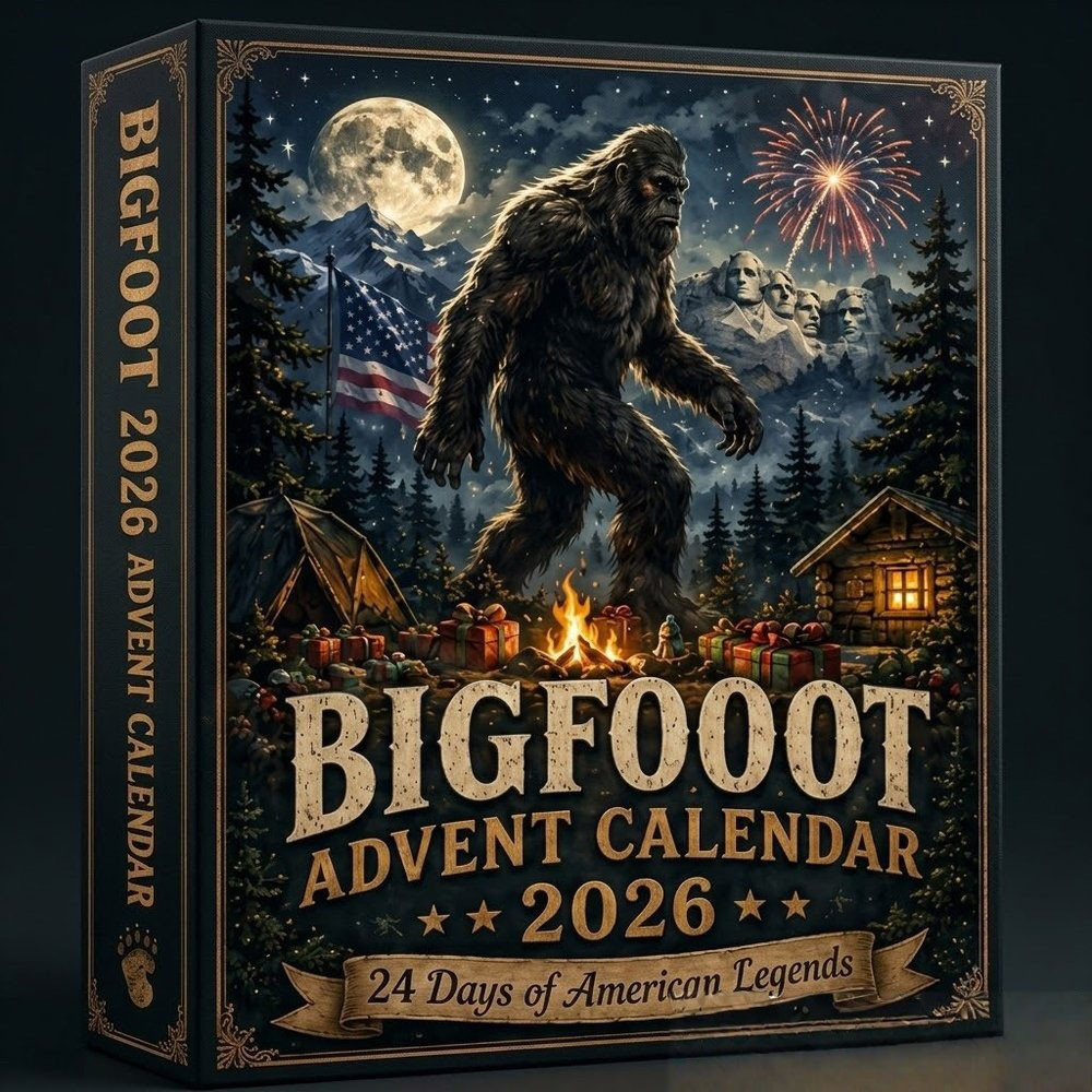 Bigfoot American Legends Advent Calendar 2026 Christmas Countdown Xmas Gift For Bigfoot Fans, 3D Acrylic Collectibles