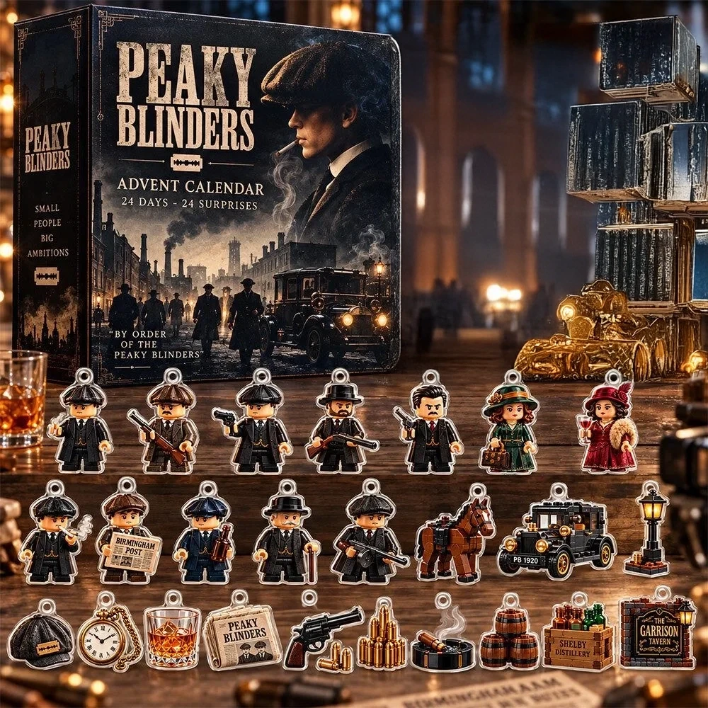 Peaky Blinders Tommy Shelby 24 Day Christmas Advent Calendar Christmas Eve Countdown Gift Ideas, 3D Acrylic Collectibles