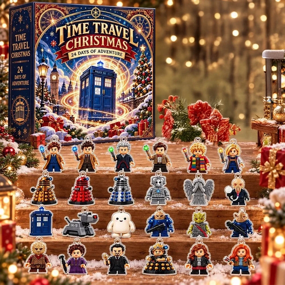 Lego Doctor Who Tardis Time Travel Christmas Advent Calendar Christmas Countdown Xmas Gift For Doctor, 3D Acrylic Collectibles