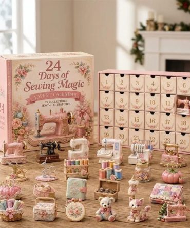 24 Days Of Sewing Magic Advent Calendar Christmas Tree Ornaments Gift For Sewing Lovers