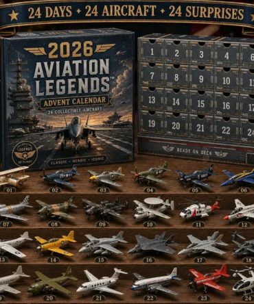 Aviation Legends 2026 Advent Calendar Aircraft Christmas Tree Ornaments Xmas Gift For Son