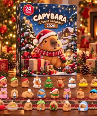 Capybara Advent Calendar 2026 Cute Animal Christmas Ornaments Gift For Capybara Lovers