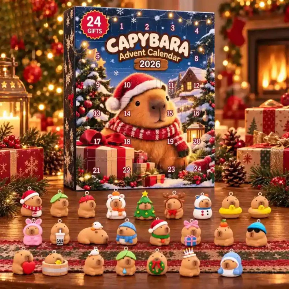 Capybara Advent Calendar 2026 Cute Animal Christmas Ornaments Gift For Capybara Lovers