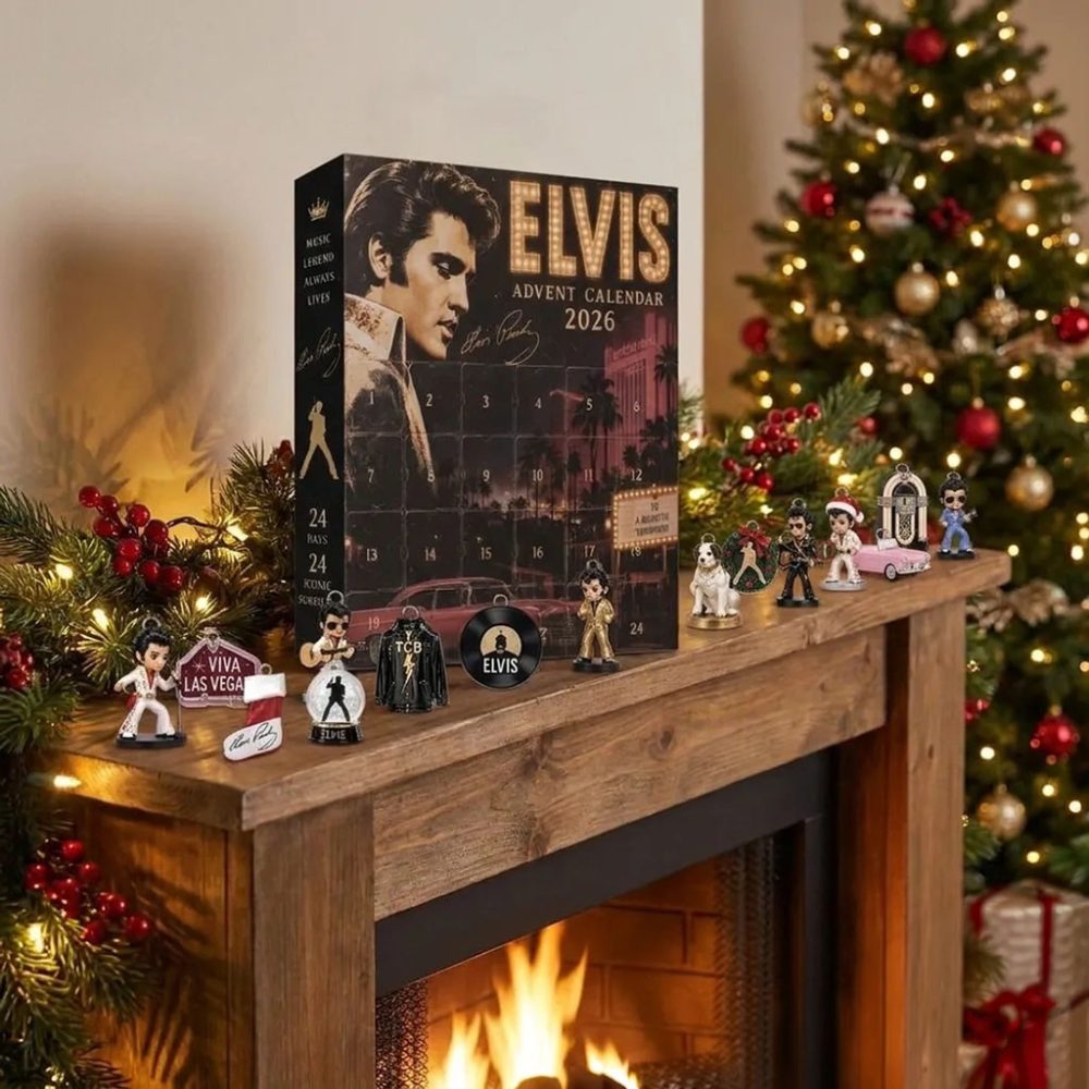 Elvis Presley 2026 Christmas Advent Calendar Holiday Ornaments Elvis Presley Merch Music Gifts