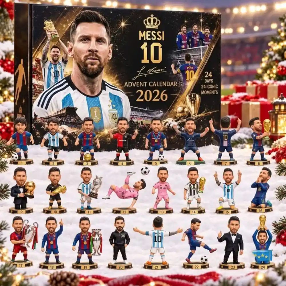 Lionel Messi Advent Calendar 2026 M10 Christmas Ornaments Lionel Messi Merch Soccer Fan Gifts