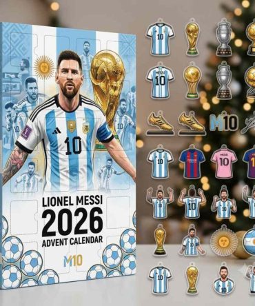 Lionel Messi Argentina World Cup Advent Calendar Football Collage Christmas Ornaments M10 Gifts