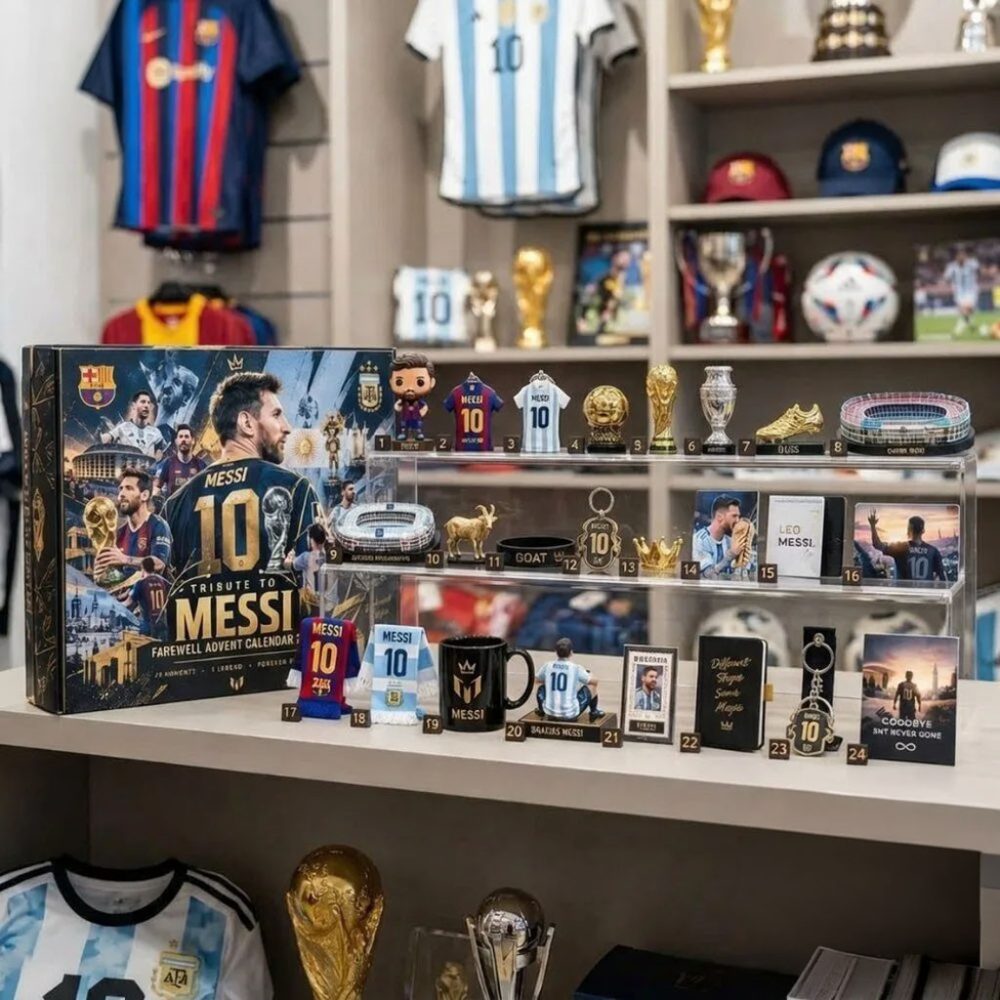 Lionel Messi Farewell Advent Calendar 2026 Tribute To Messi Christmas Ornament Gift For M10 Fan