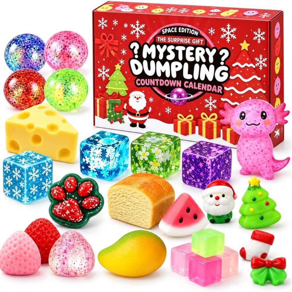 Mystery Dumpling Advent Calendar 2026 Christmas Ornaments Countdown Box Adorable Xmas Gifts