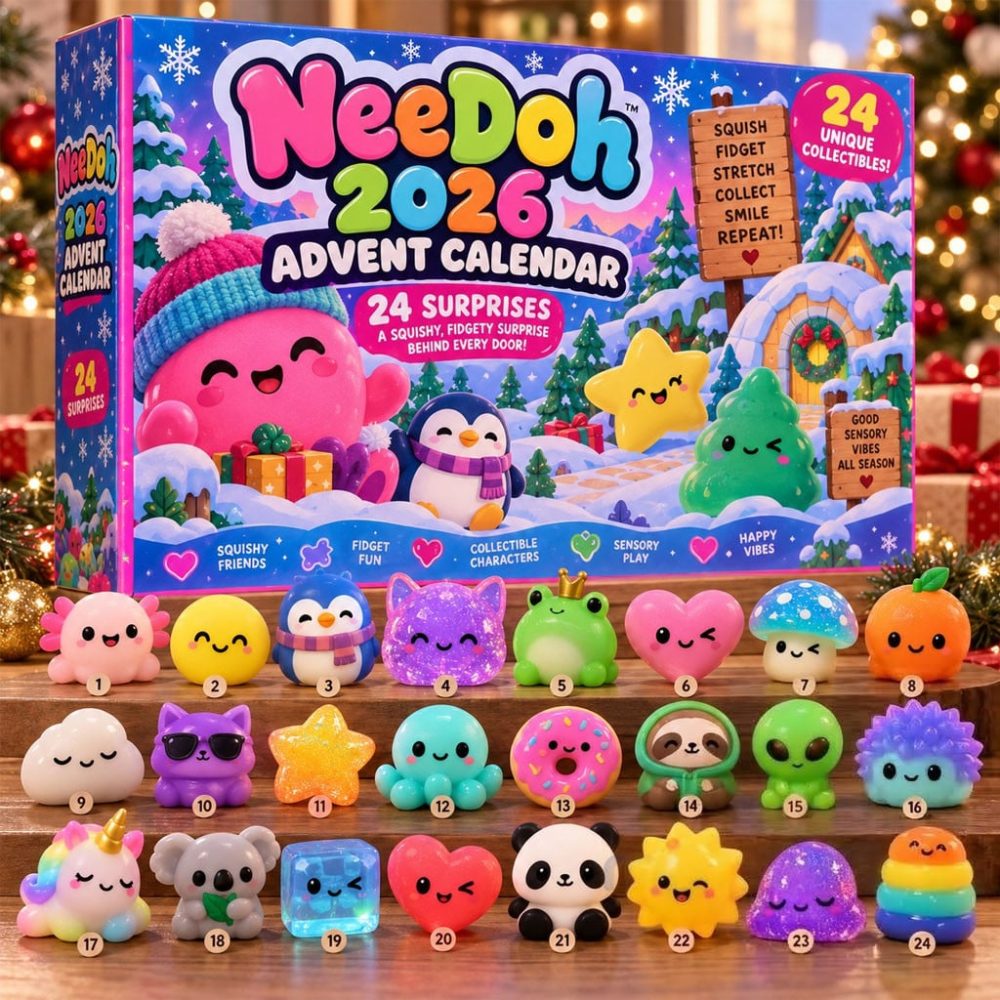 Needoh Advent Calendar Christmas Ornaments 2026 Needoh Merch Cute Xmas Gifts For Kids