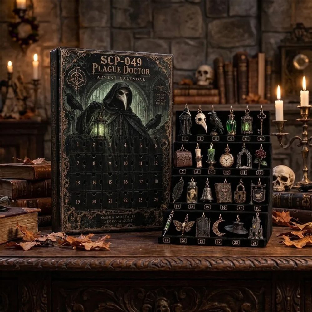 Scp-049 Gothic Plague Doctor Advent Calendar Villains Christmas Ornaments Spooky Gifts