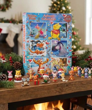 Winnie Pooh The 2026 Advent Calendar Cute Cartoon Christmas Ornaments Xmas Gift For Daughters