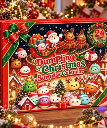 Dumpling Christmas Advent Calendar Squishy Toys 24 Days Countdown Box Christmas Gift For Kids