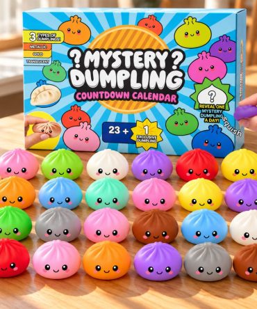 2026 Mystery Dumpling Advent Calendar Squishies Bao Bun Fidget Set Cute Christmas Gifts