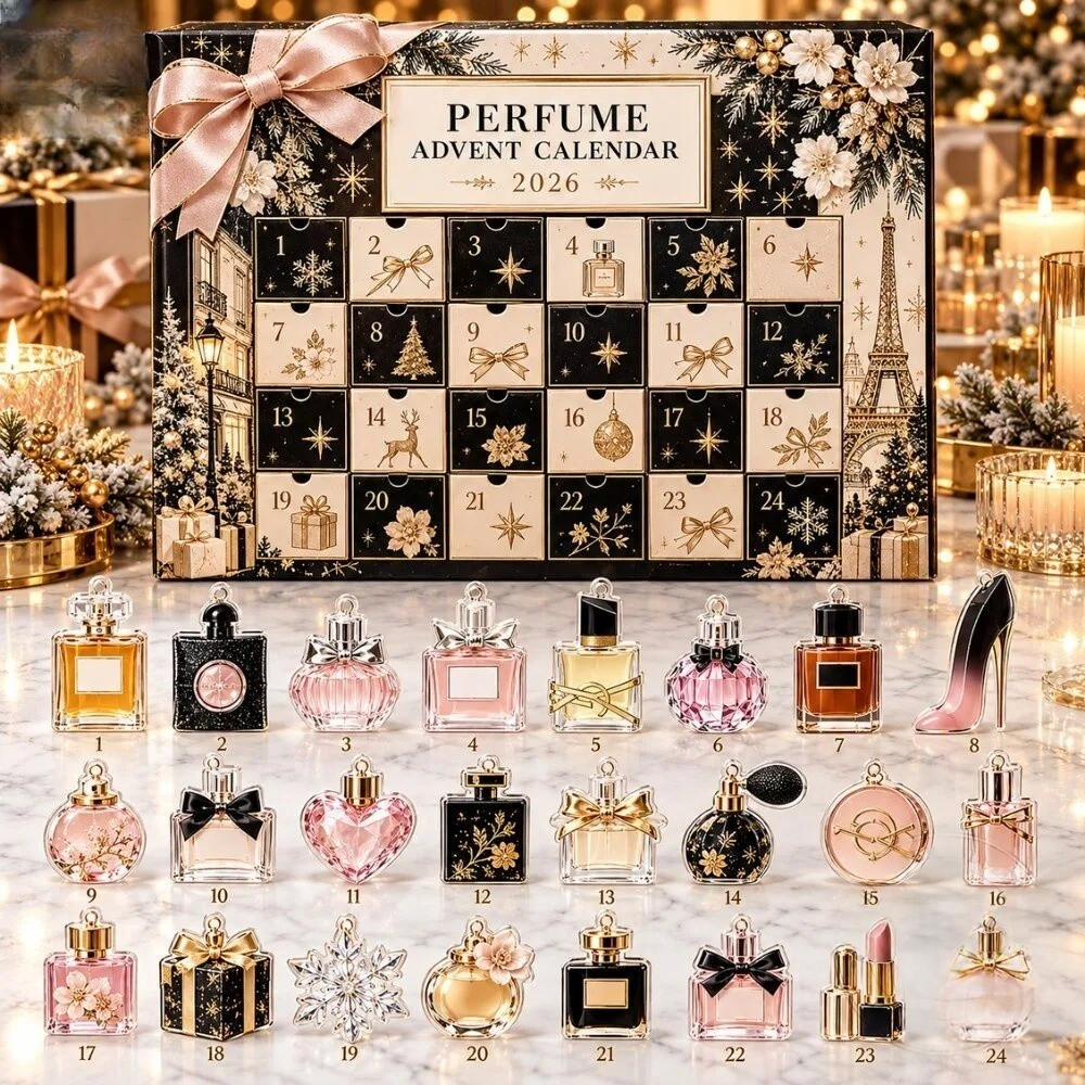 Luxury Perfume Advent Calendar 2026 24 Day Christmas Countdown Gift For Mom, 3D Acrylic Collectibles