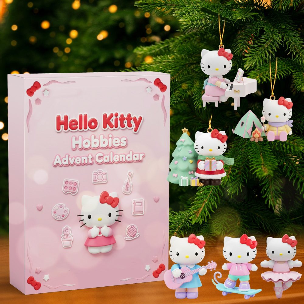 Personalized Hello Kitty Advent Calendar 24 Days Christmas Countdown Blind Box Daughter Gift, 3D Acrylic Collectibles