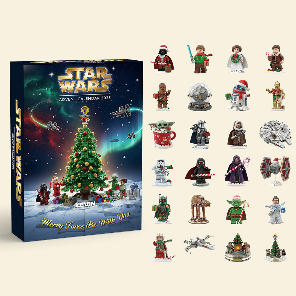 Personalized Star Wars Advent Calendar 2026 24 Days Christmas Countdown Blind Box Star Wars Fans Gift, 3D Acrylic Collectibles