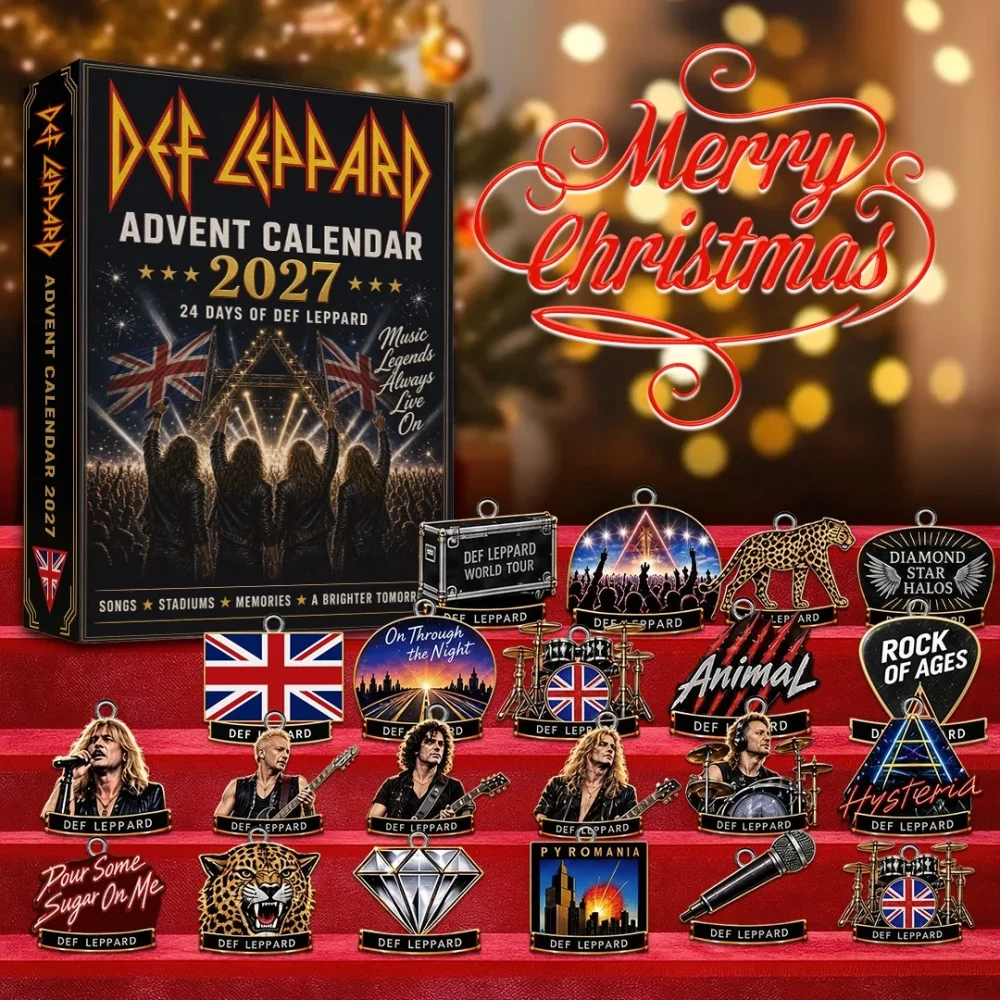 Def Leppard Advent Calendar Music Legends Christmas Ornaments Def Leppard Merch Fan Gifts