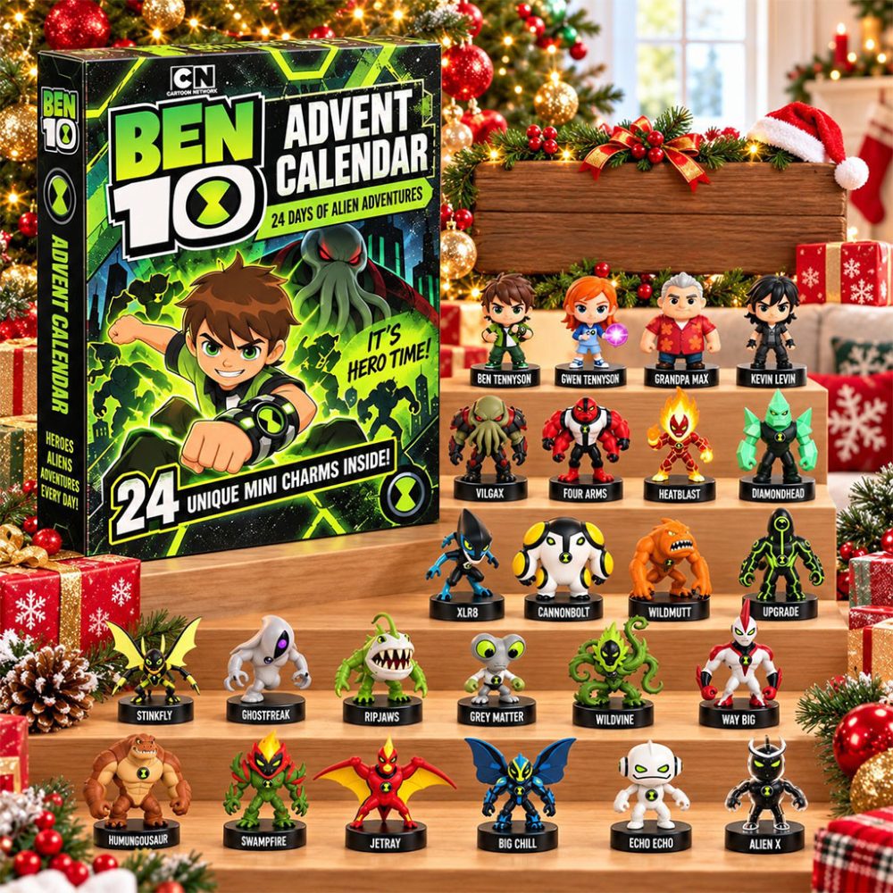 Ben 10 Advent Calendar Alien Adventures Christmas Ornaments Ben 10 Merch Xmas Gift For Son