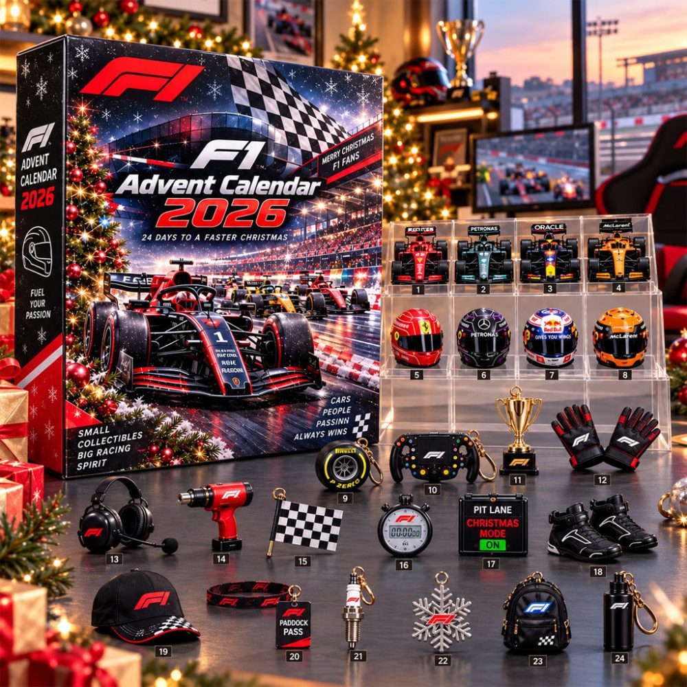 Formula 1 Racing 2026 Advent Calendar Christmas Tree Ornaments F1 Merch Racing Fan Gifts